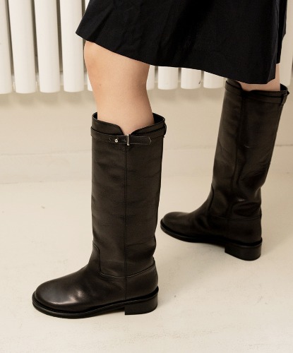 NO.  Sienna Simple Long Boots _ Black